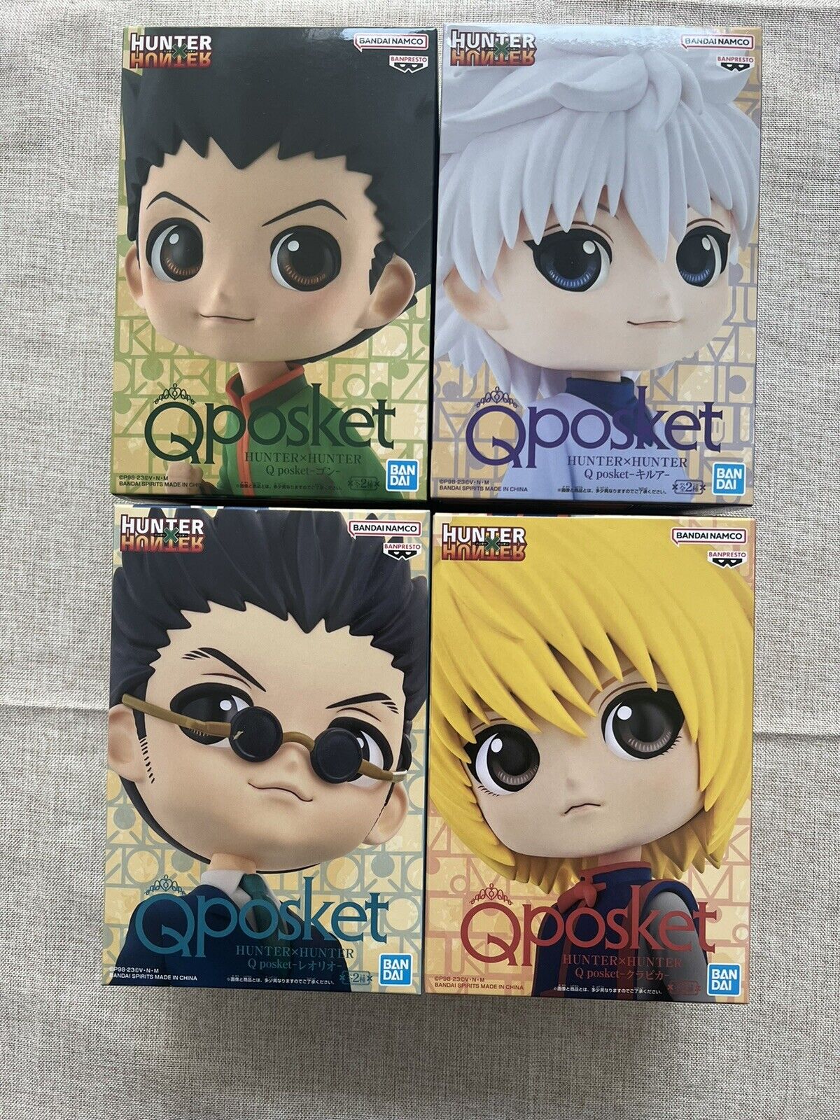 Hunter x Hunter Kurapika, Gon,Leorio,killua Q posket Ver A Set Of 4 Figure (A/1)
