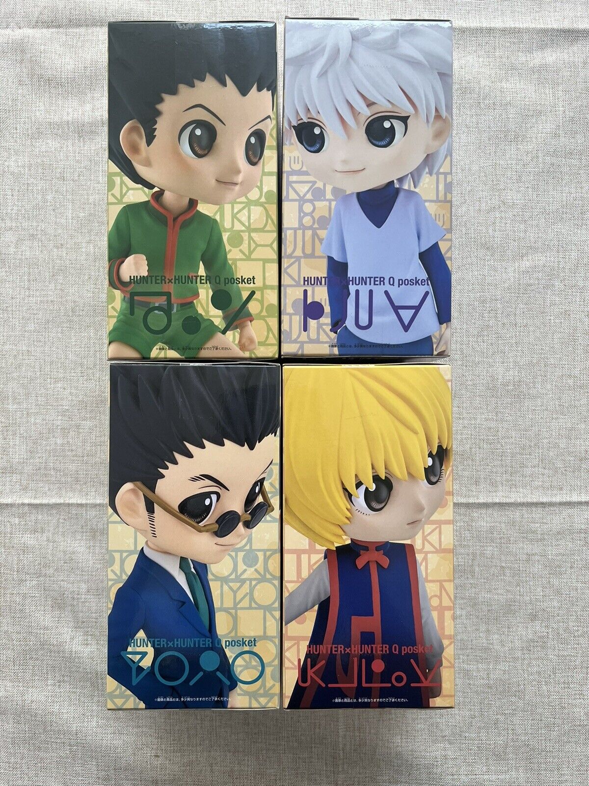Hunter x Hunter Kurapika, Gon,Leorio,killua Q posket Ver A Set Of 4 Figure (A/1)