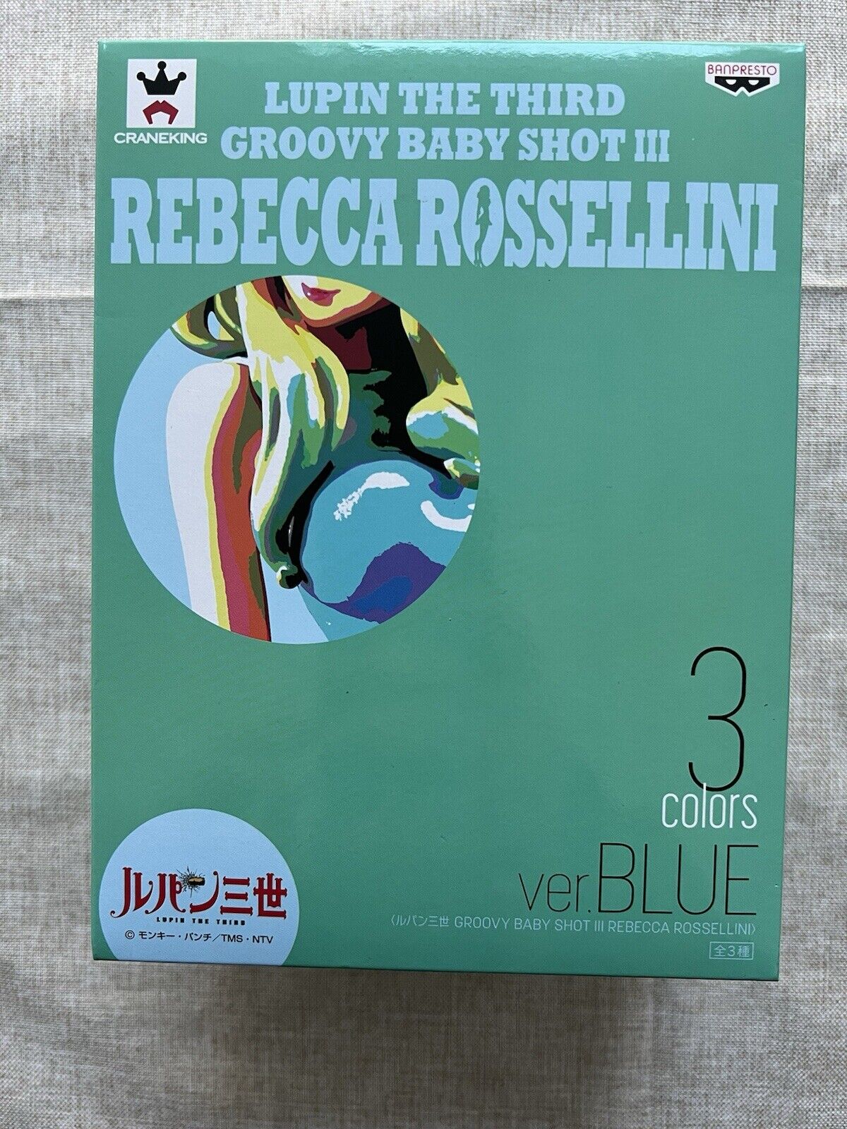 Lupin the Third Rebecca Rossellini Groovy Baby Shot 3 Blue Ver Figure (B/1)