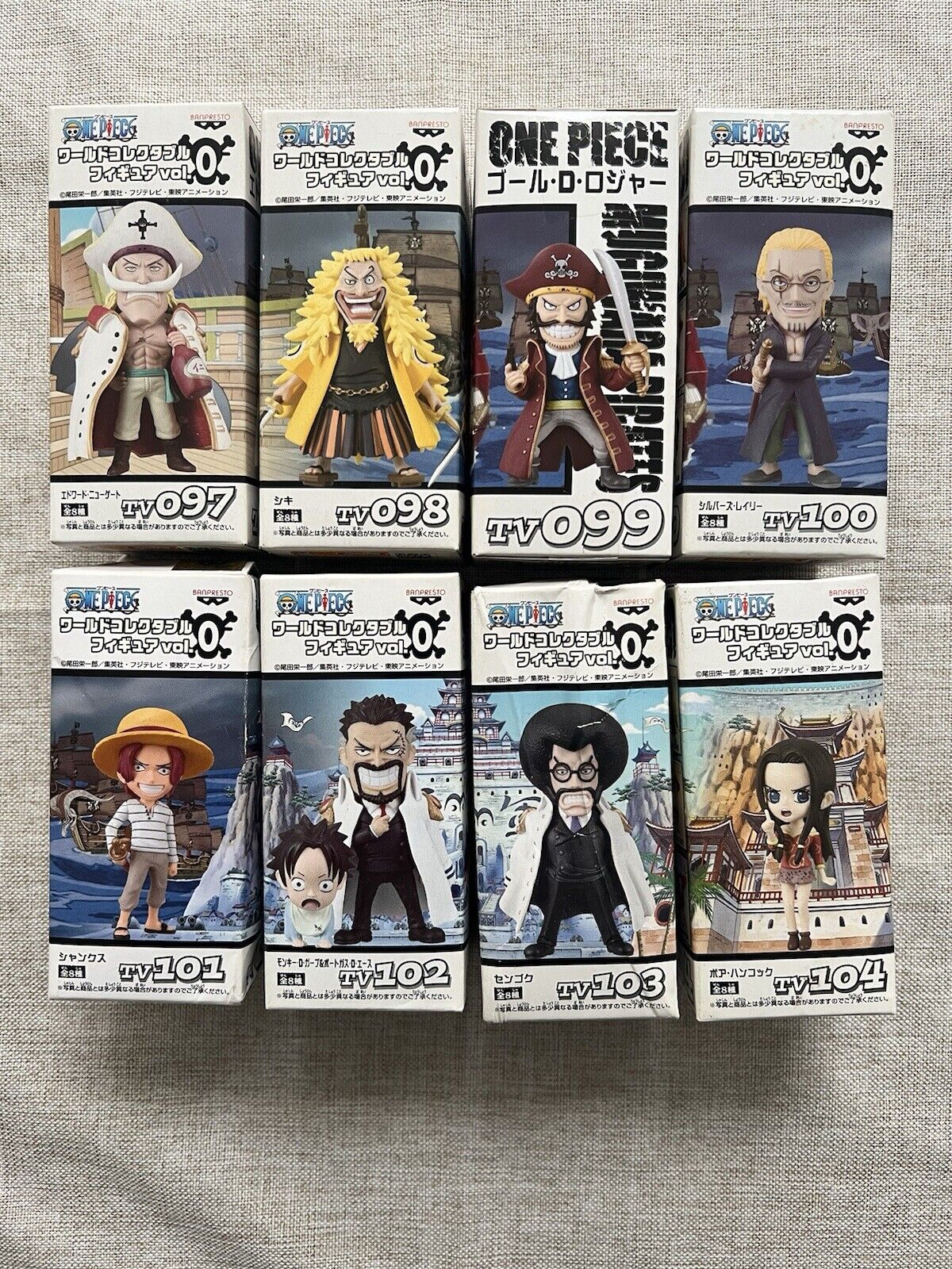 One Piece World Collectable WCF Vol.0 Complete Set Of 8 Figure (C/1)