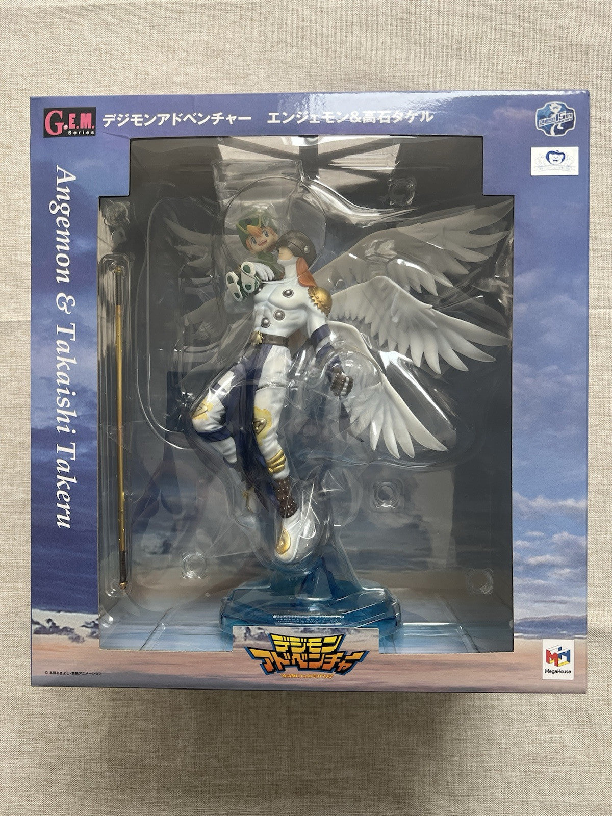 Digimon Adventure Angemon & Takaishi Takeru G.E.M Series Figure MegaHouse (B/1)