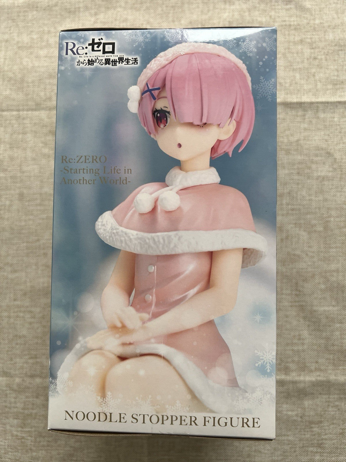Re: Zero Ram Noodle Stopper Snow Princess Figure FuRyu (B/1)