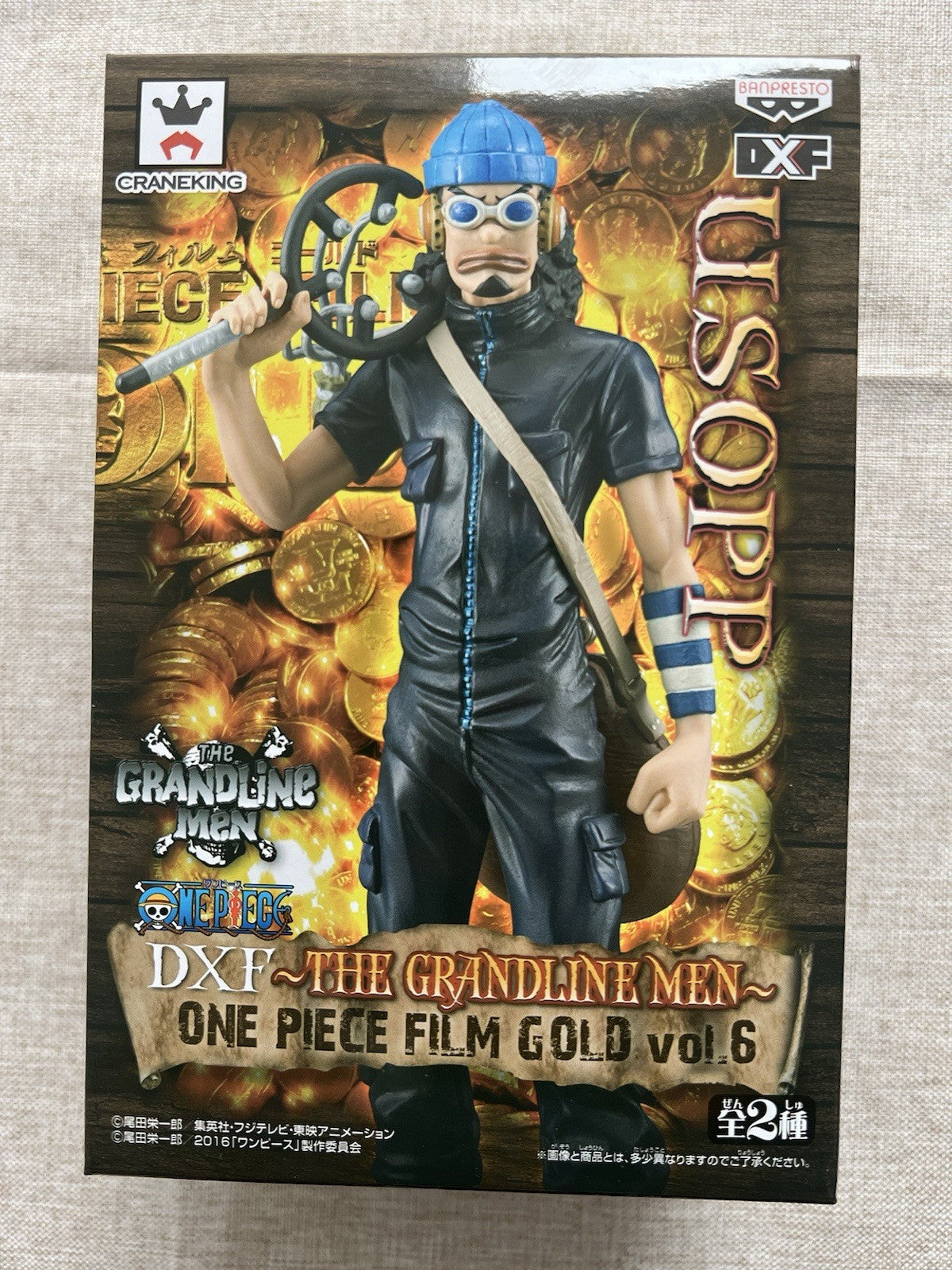 One Piece Film Gold Usopp DXF The Grandline Men Vol 6 Figure Banpresto (B/1)