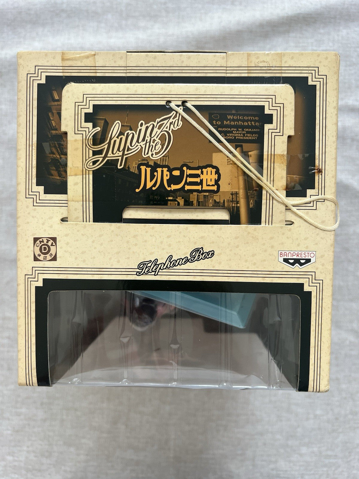 Lupin the 3rd third Fujiko Mine Telephone Box Mobile Stand Figure (2004) (B/1)