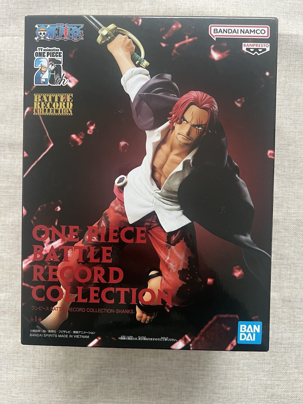 One Piece Shanks Battle Record Collection Figure Banpresto (C/1)