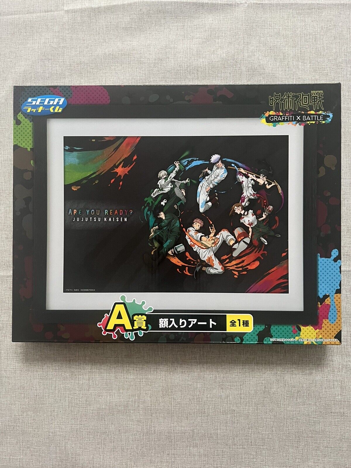 Jujutsu Kaisen GRAFFITI x BATTLE Framed Art by Sega Kuji A