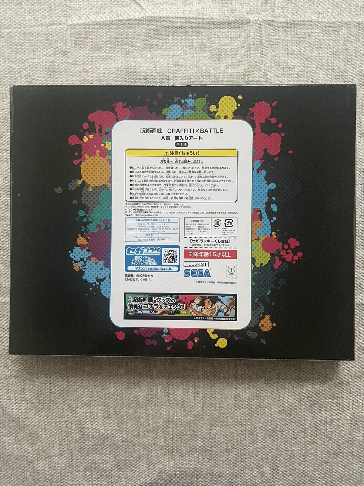 Jujutsu Kaisen GRAFFITI x BATTLE Framed Art by Sega Kuji A
