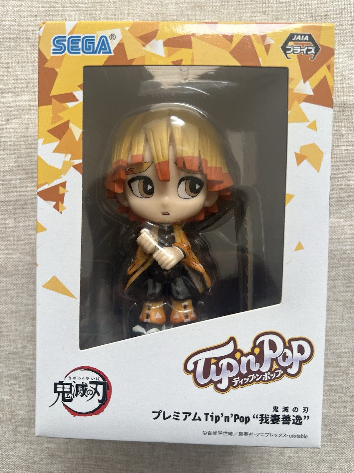 Demon Slayer Tip'n Pop Figure Zenitsu Agatsuma Sega (B/1)