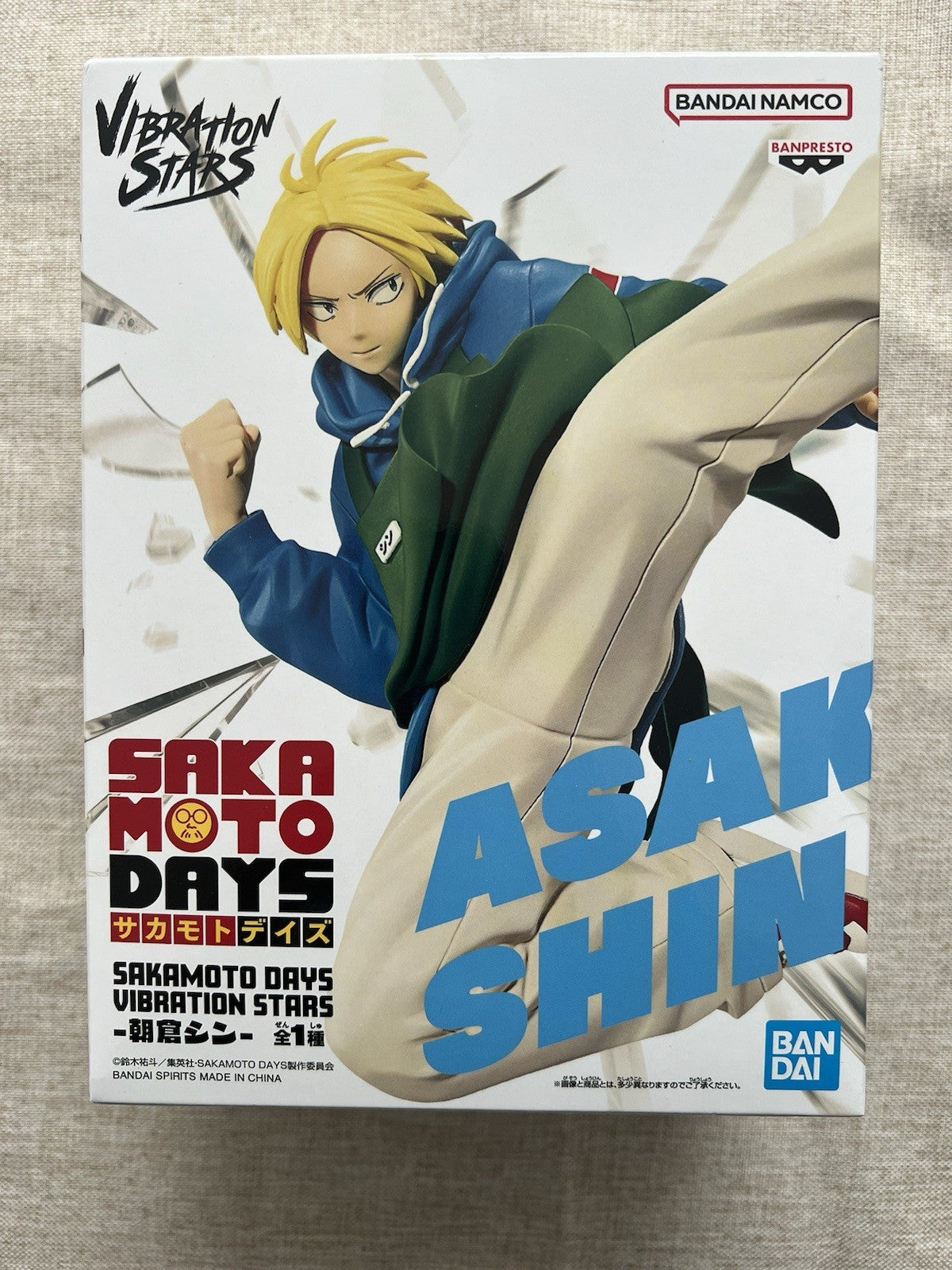 Sakamoto Days Shin Asakura Vibration Stars Figure Banpresto (B/1)