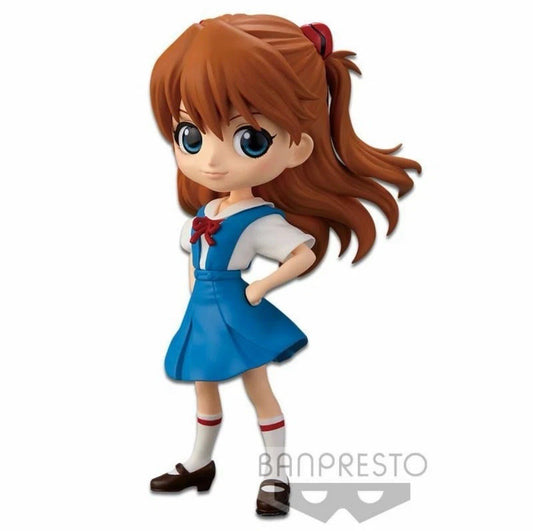 Evangelion Asuka Langley School Uniform Q Posket Ver. A Figure (B/1)