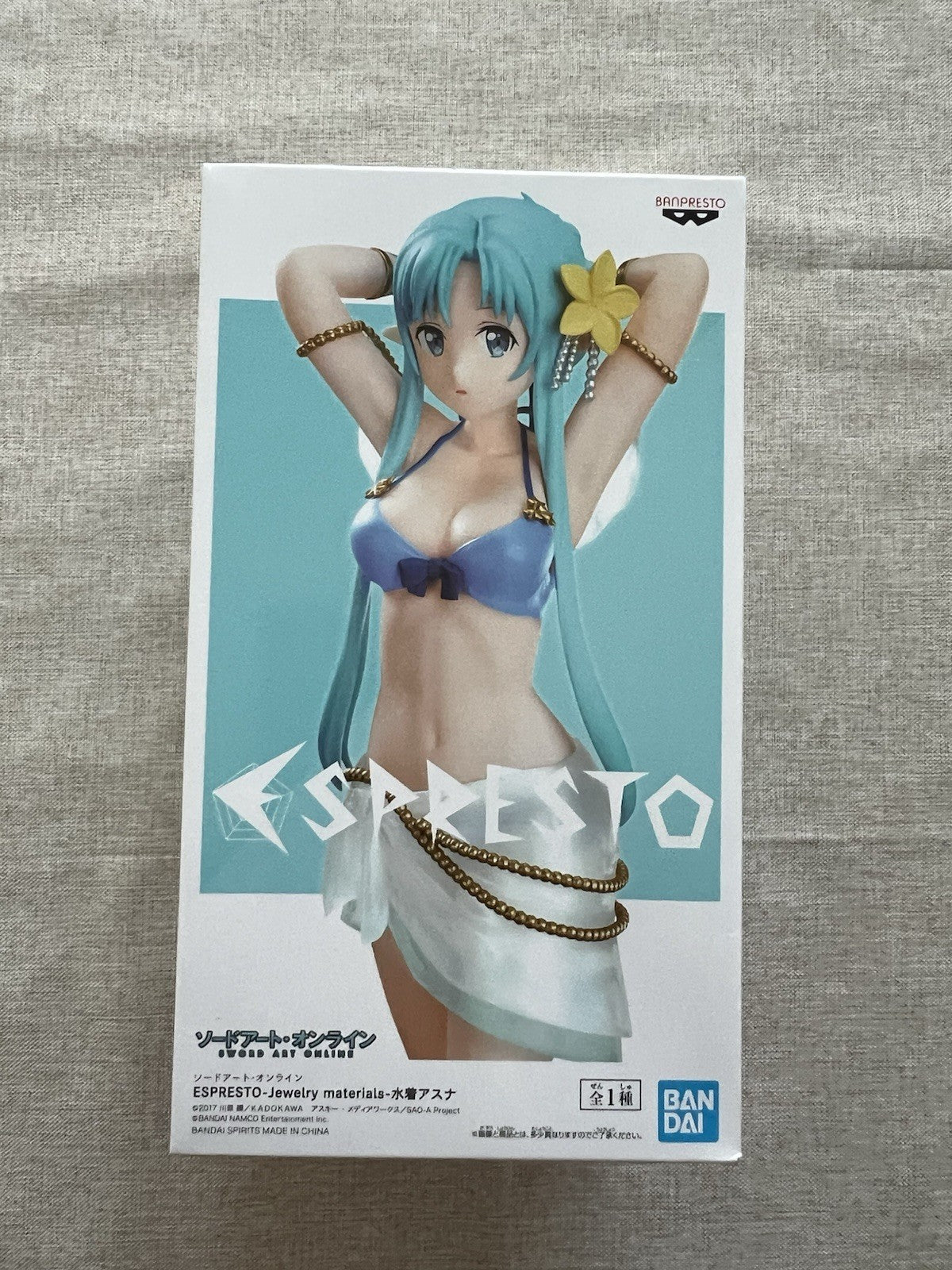 Sword Art Online Asuna Jewelry materials Espresto Figure Banpresto (B/1)