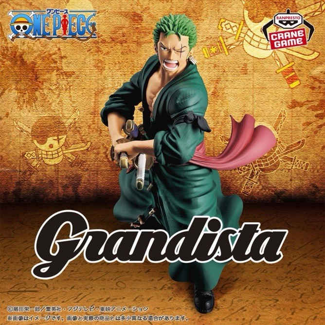 One Piece Roronoa Zoro Grandista Figure Banpresto (B/1)