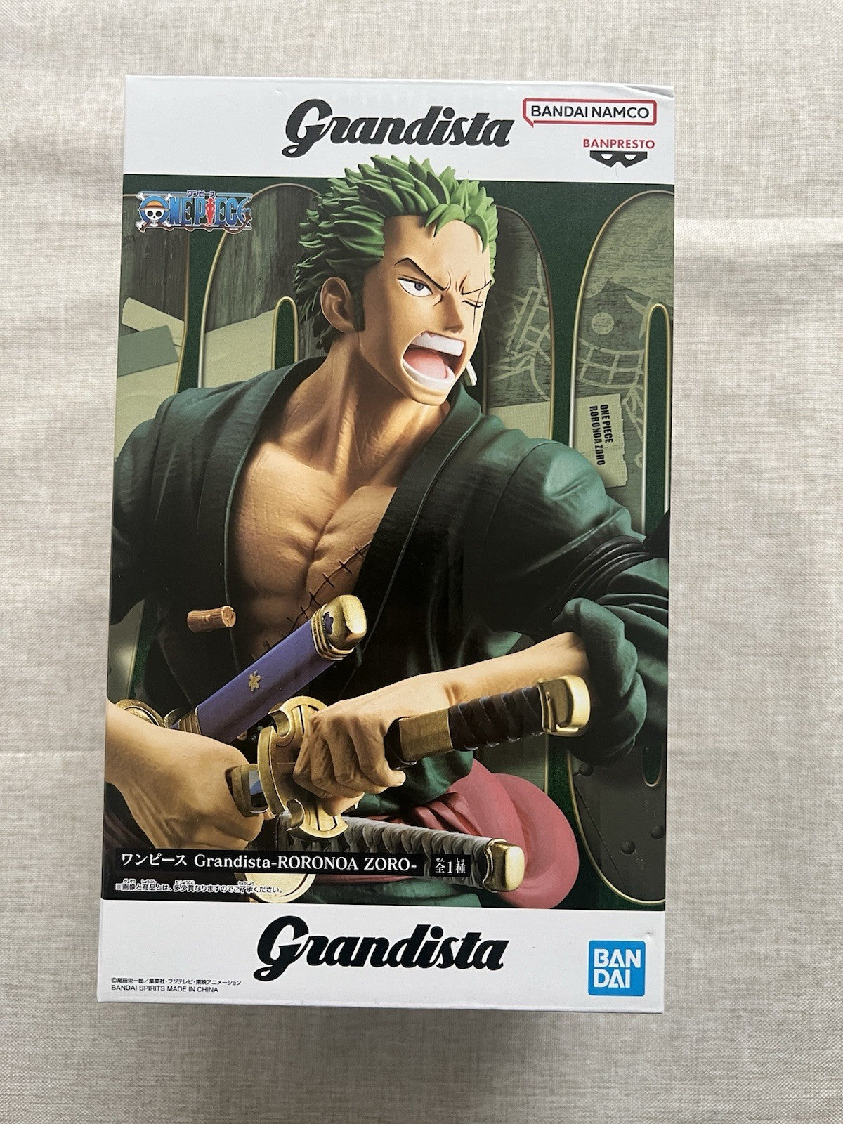 One Piece Roronoa Zoro Grandista Figure Banpresto (B/1)