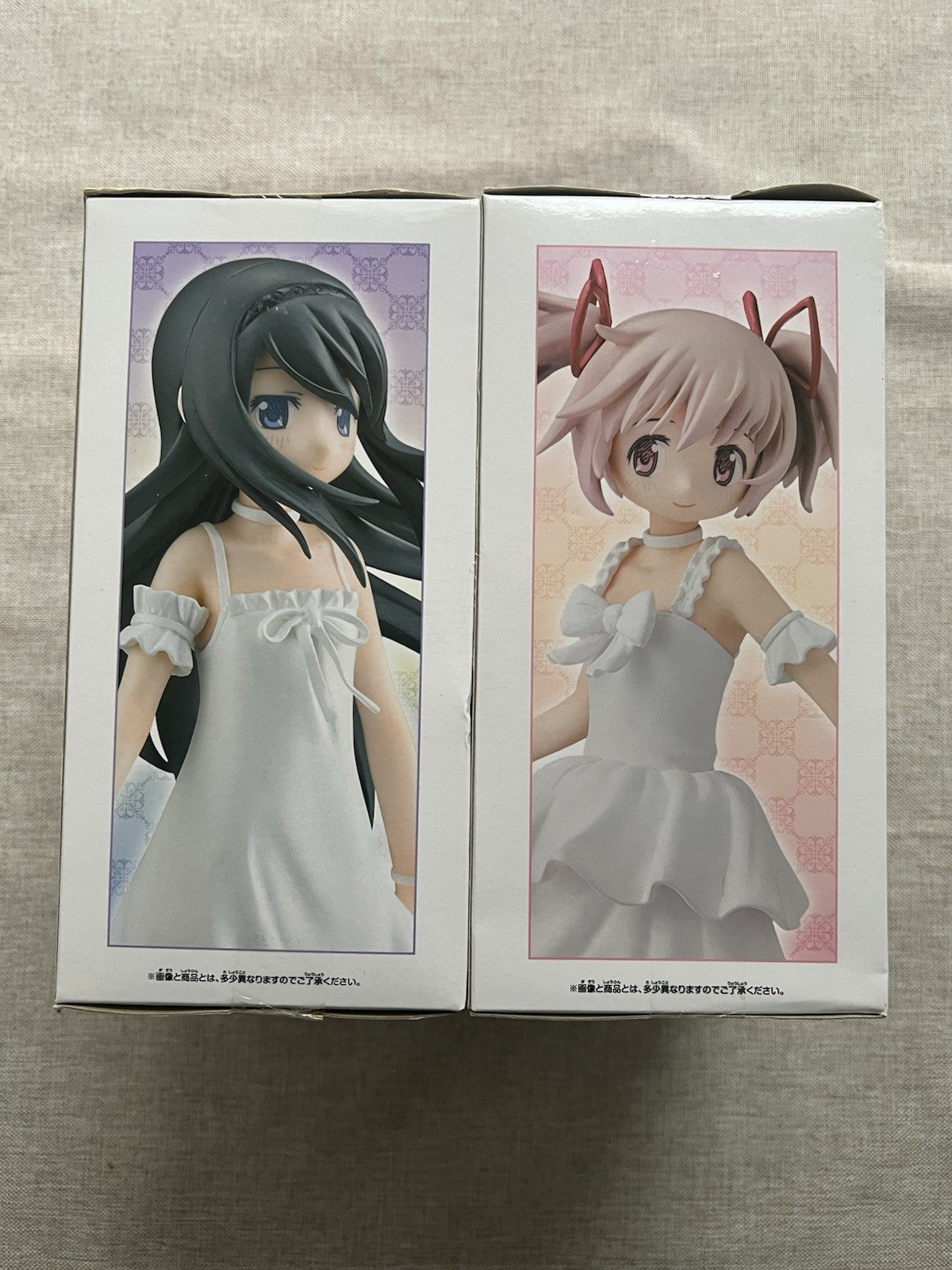 Puella Magi Madoka Magica Madoka Kaname & Homura Akemi White dress SQ Figure C/1