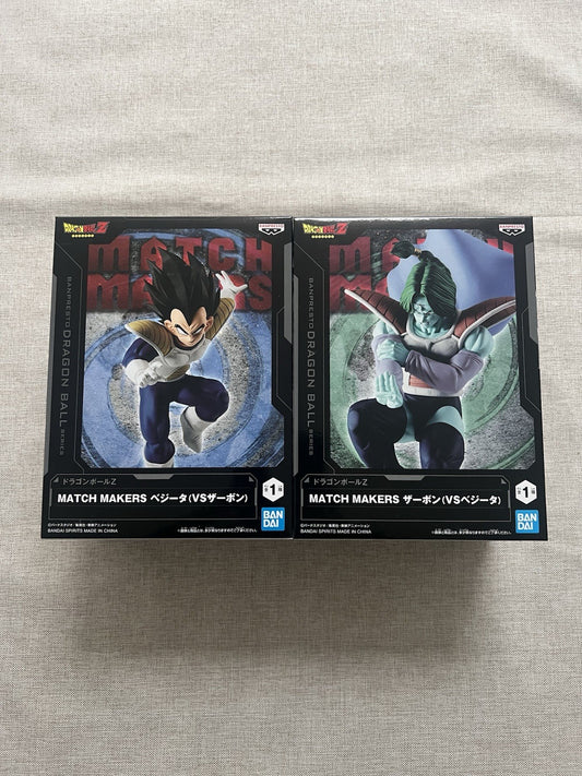 Dragon Ball Z Match Makers Vegeta vs Zarbon Banpresto Prize Figure set (B/1)