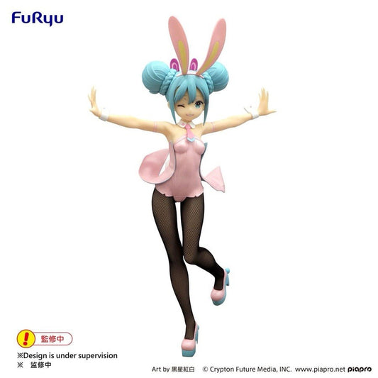 Hatsune Miku BiCute Bunnies Wink Pink Pearl Ver. Figure FuRyu (C/1)