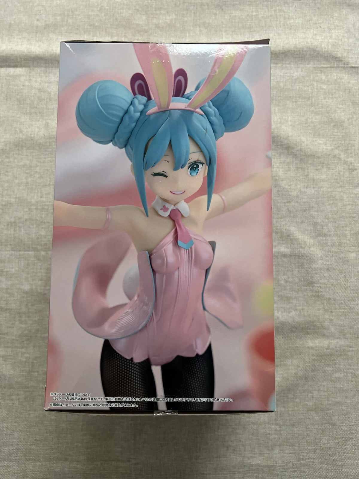 Hatsune Miku BiCute Bunnies Wink Pink Pearl Ver. Figure FuRyu (C/1)