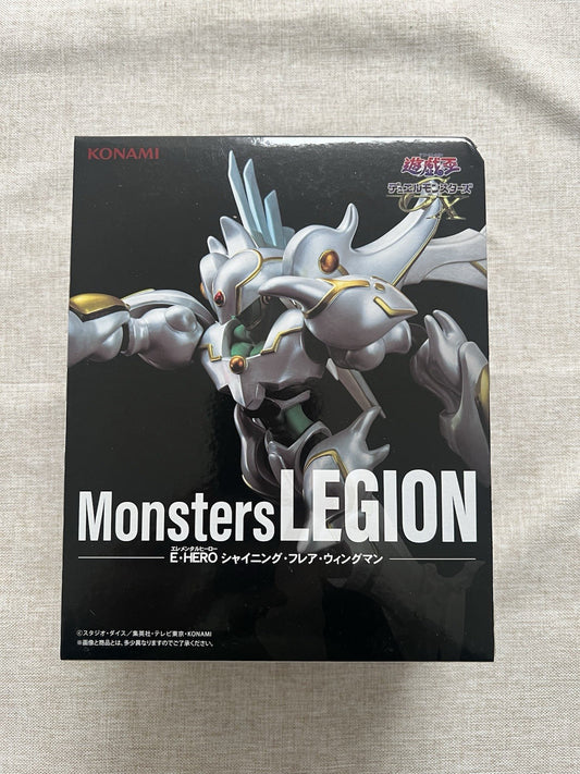 Yu-Gi-Oh E·HeroShining Flare Wingman Monsters LEGION Figure Konami (B/1)