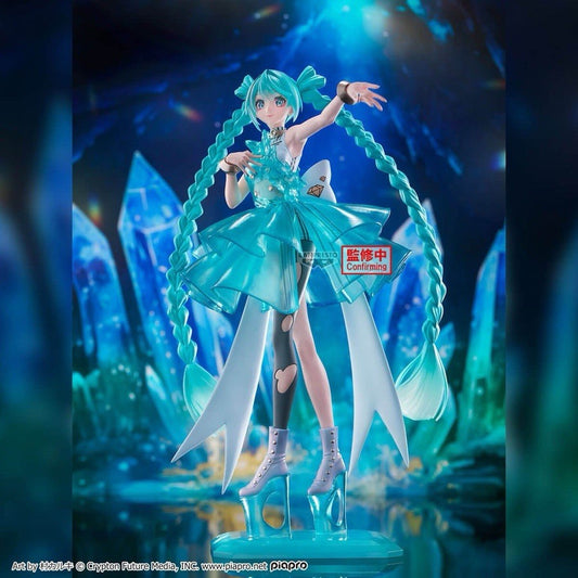 Hatsune Miku Clearluxe Emerald Gem Banpresto Evolve Figure (B/1)