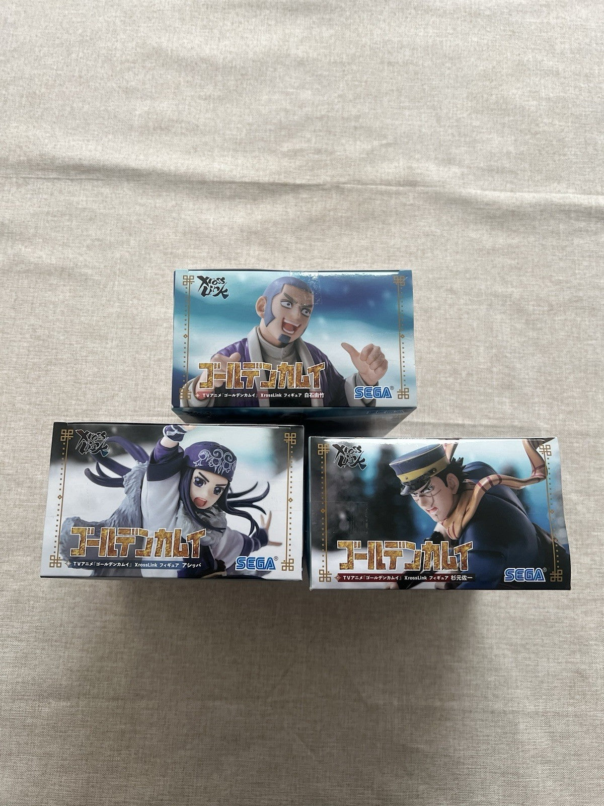 Golden Kamuy Saichi Sugimoto, Asirpa, Shiraishi XrossLink Figure set Sega (B/1)