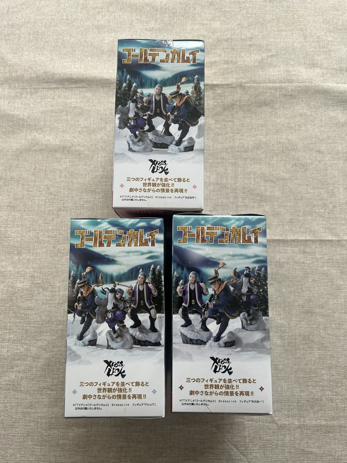 Golden Kamuy Saichi Sugimoto, Asirpa, Shiraishi XrossLink Figure set Sega (B/1)