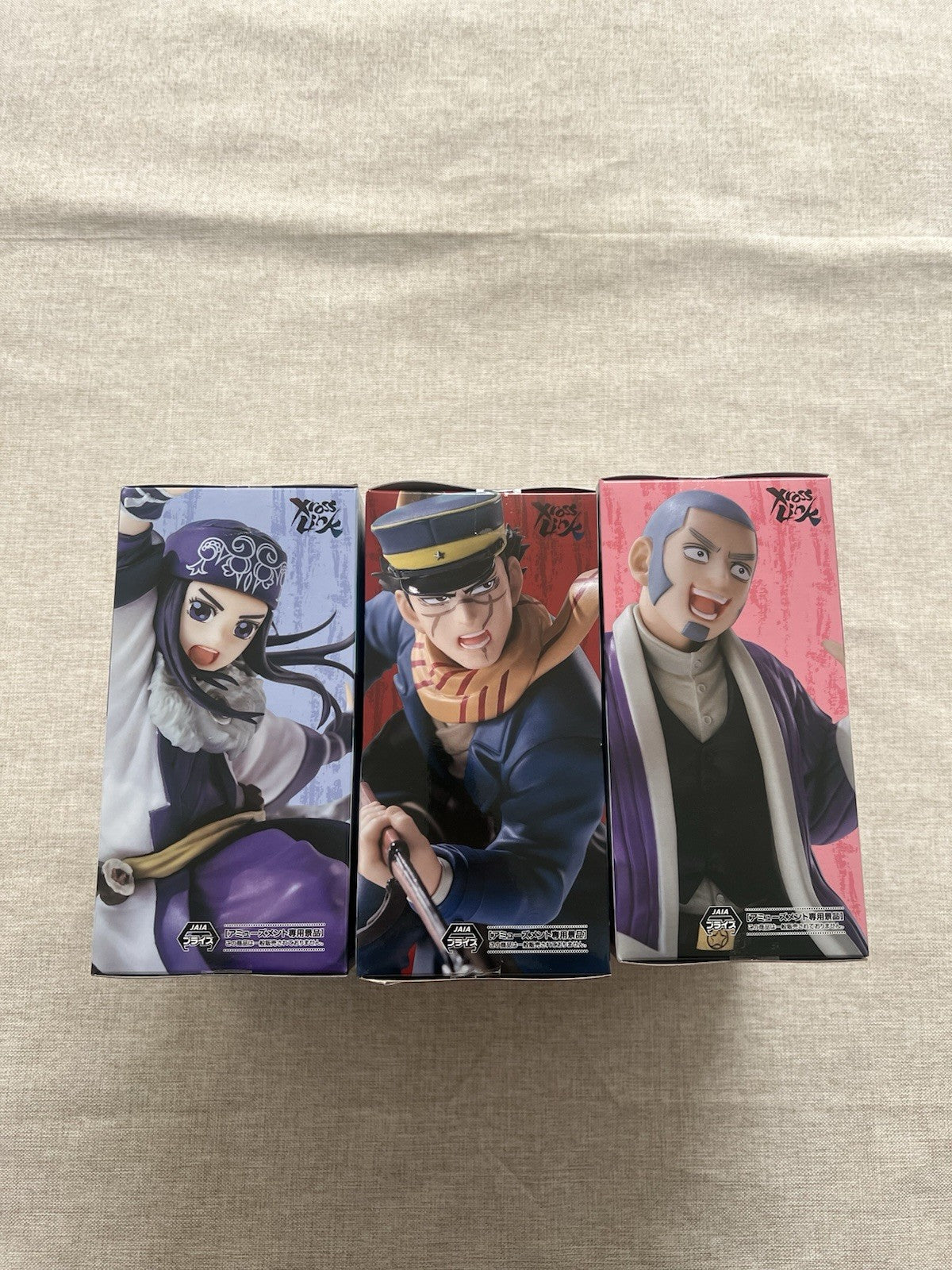 Golden Kamuy Saichi Sugimoto, Asirpa, Shiraishi XrossLink Figure set Sega (B/1)