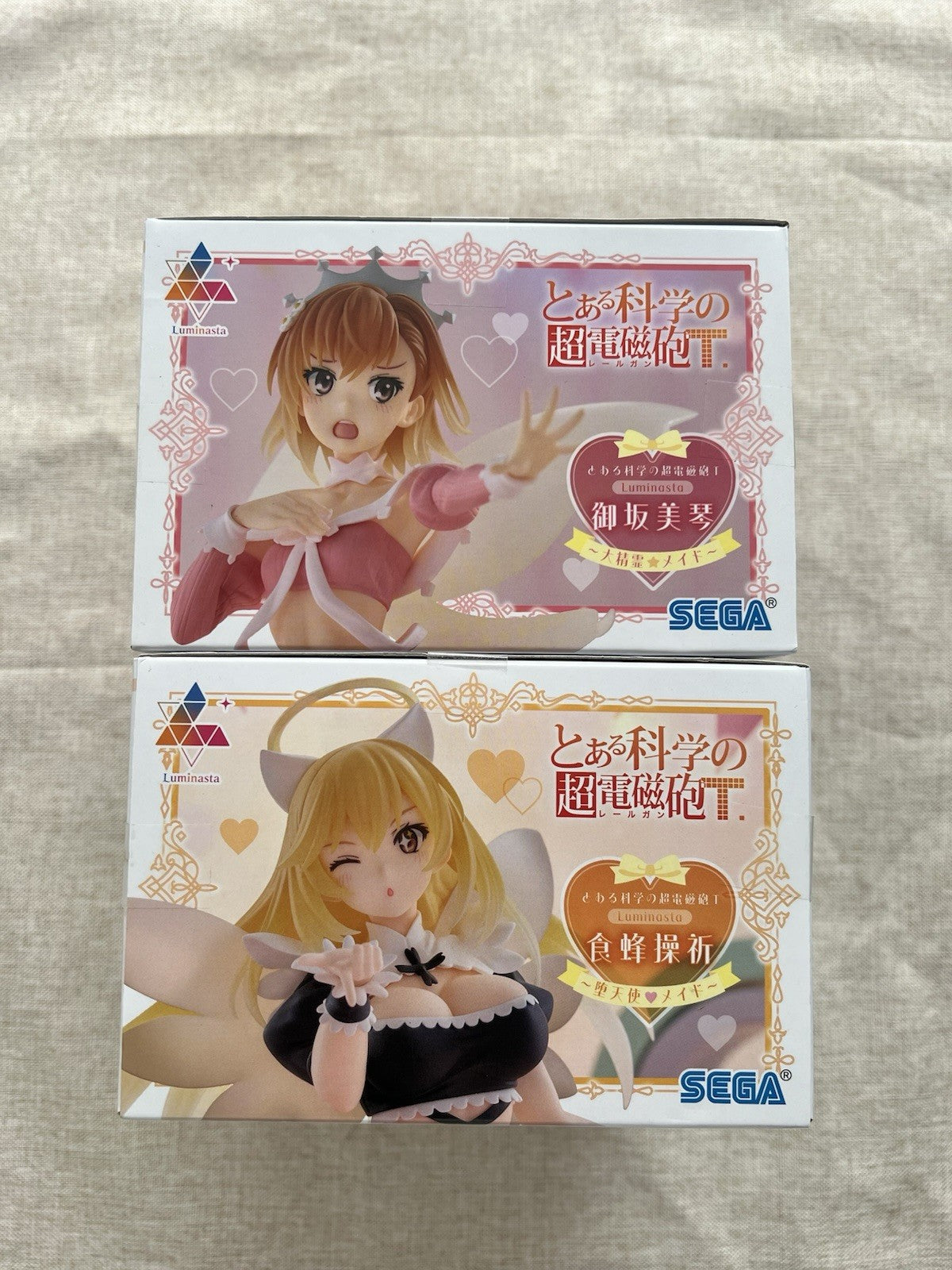 A Certain Scientific Railgun T Luminasta Mikoto & Misaki Maid Figure Set (B/1)