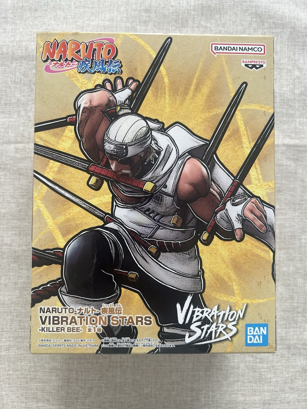 Naruto Shippuden Killer Bee Vibration Stars Figure Banpresto (B/1)