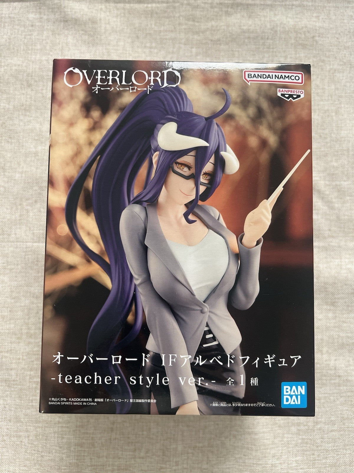 Overlord Albedo Teacher Style Ver. Figure Banpresto (B/1)