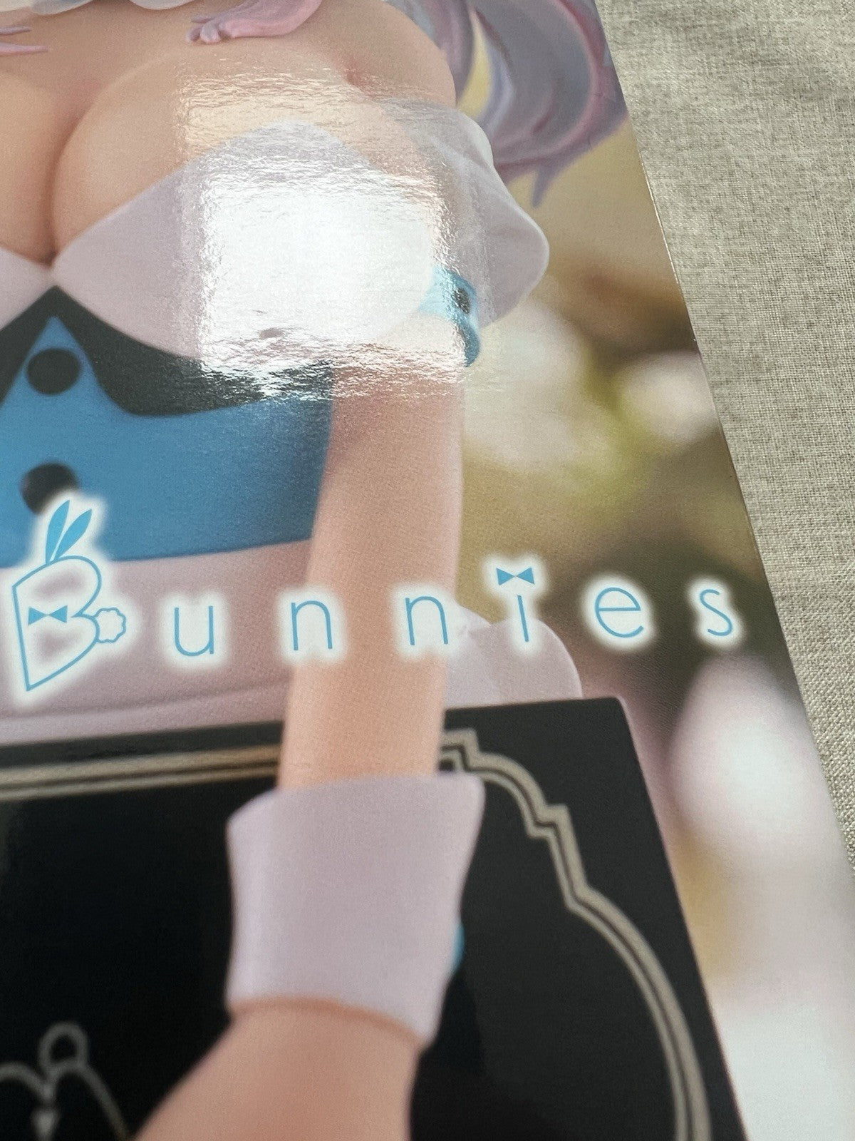 Super Sonico BiCute Bunnies Light Blue Waitress Ver. Figure FuRyu (B/1)