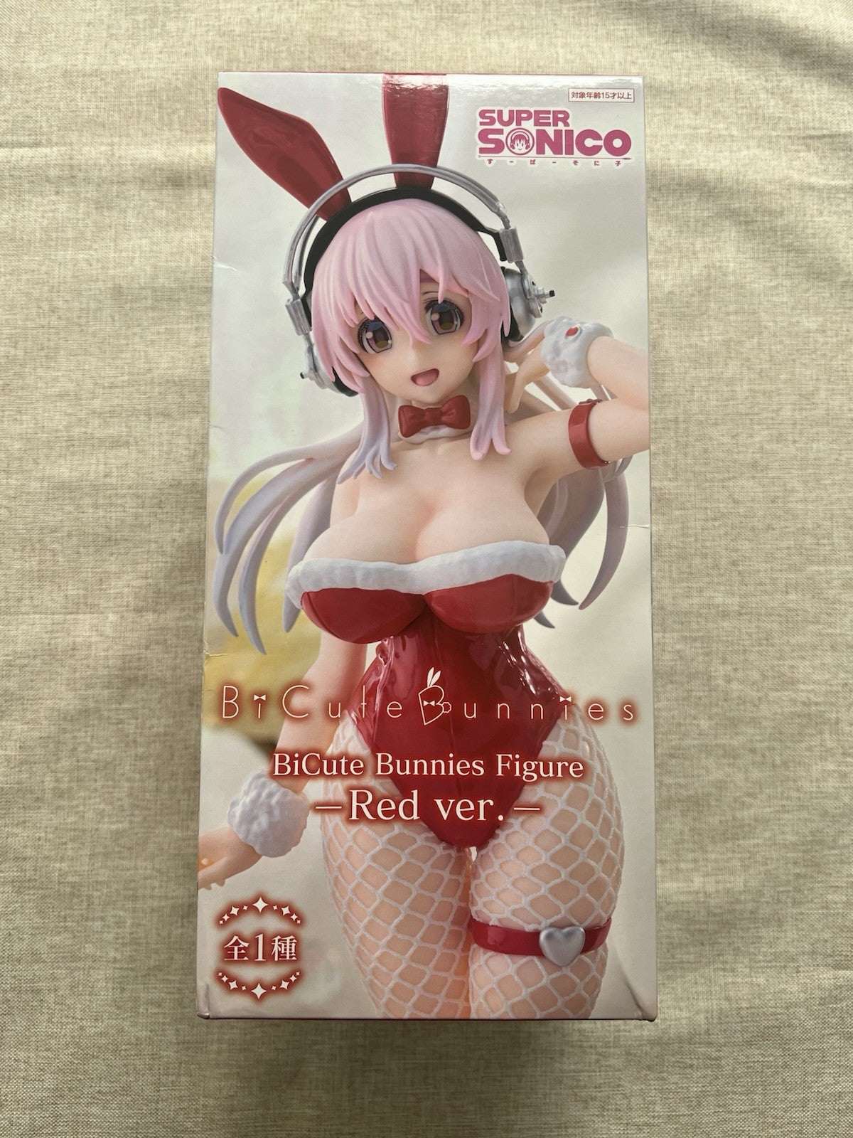 Super Sonico BiCute Bunnies Red Ver Figure FuRyu (B/1)