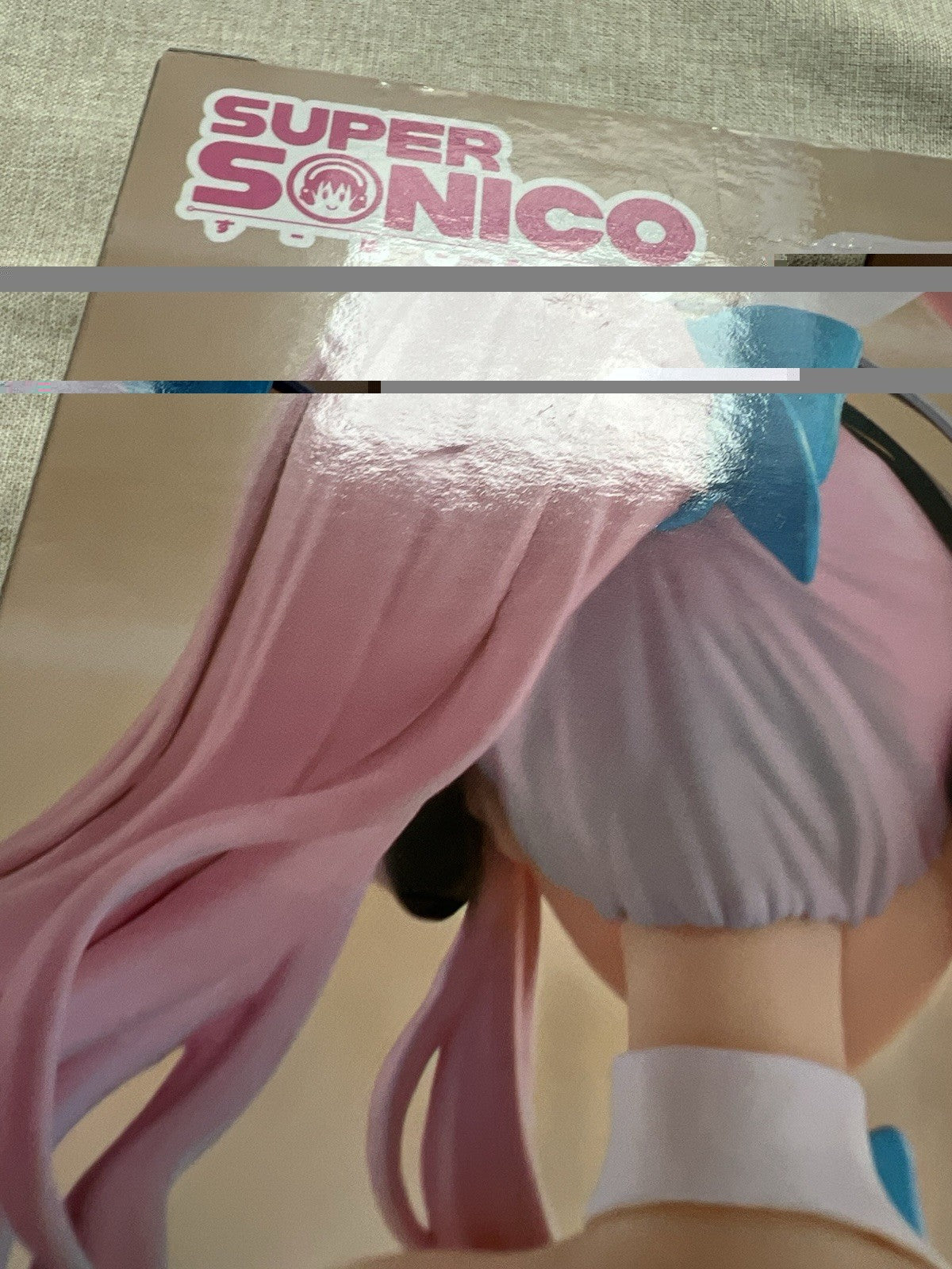 Super Sonico BiCute Bunnies Light Blue Waitress Ver. Figure FuRyu (B/1)